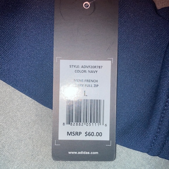 NWT adidas golf full zip up lightweight jacket - Picture 4 of 4